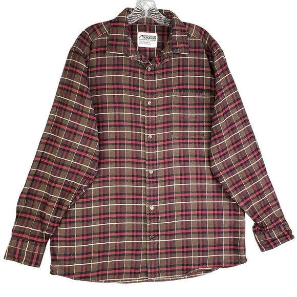 Mountain Khakis Shirt Mens Size Large L Red Plaid LS Relaxed Button Down - Picture 2 of 11